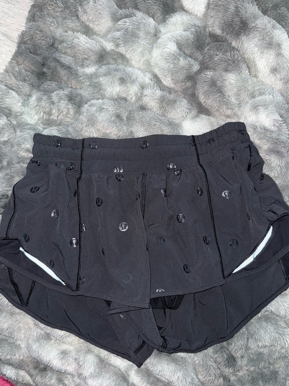 lululemon athletica Black Running Shorts with Built-In Liner